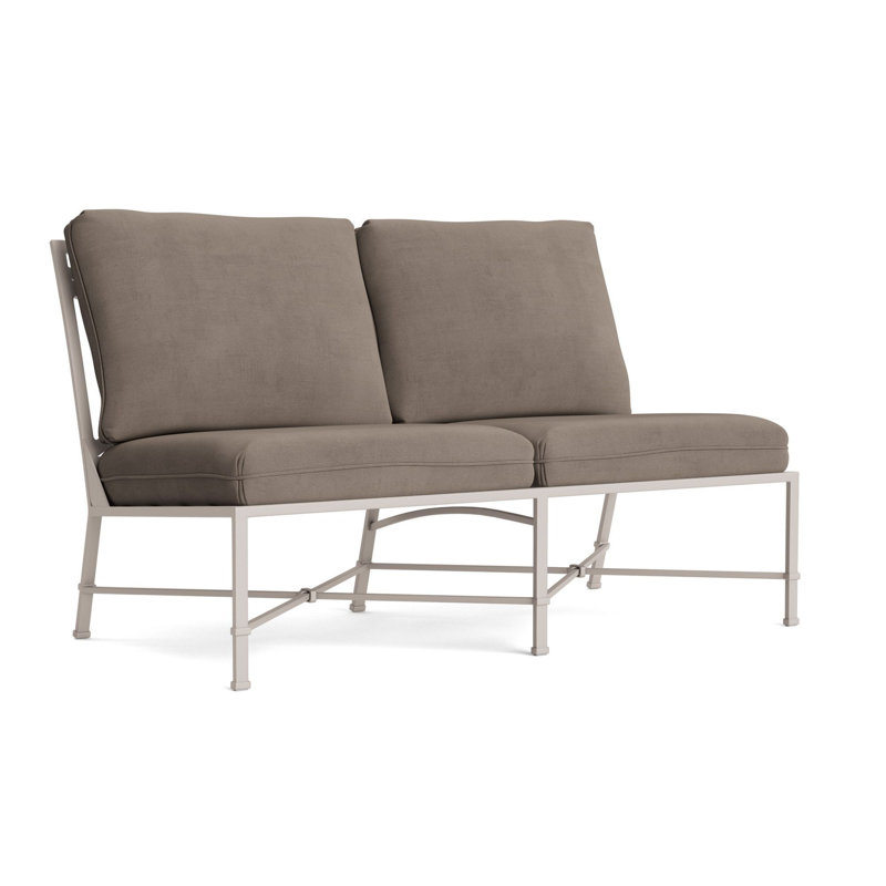 Venetian Outdoor 2 - Seat Loveseat, Dove, Fusion Neptune