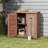 Potting Bench With Storage Cabinet And Metal Table Top For Outdoor Patio-121997951