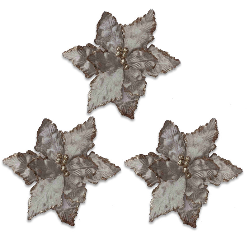Poinsettia 11 ", Argent argent