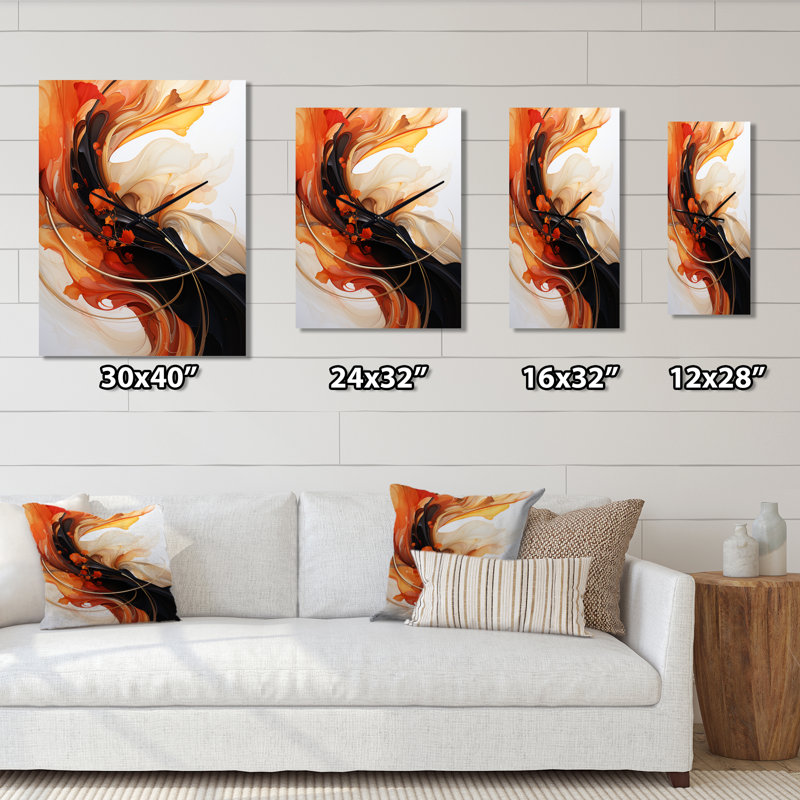 Horloge murale Conversations Of The Earth Dynamic Shapes III - Abstract Shapes, Moyen