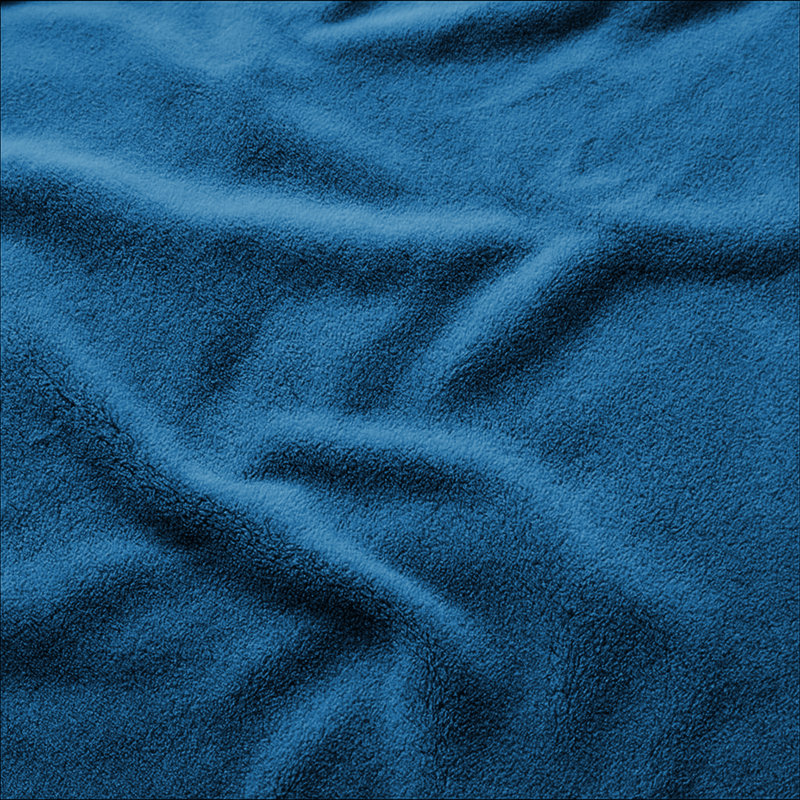 Fairmont Park Solid Color Lightweight, Warm Breathable, Soft Sherpa Fleece Blanket, Teal, Kingsize 240cm x 200cm