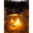 AMS Fire Pit Table Round Glass Wind Guard - Fire Flame Guard-76760272