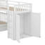 Lit superposé en forme de L avec lit simple simple et lit simple supérieur, 3 tiroirs, bureau portable et garde-robe-1267214391