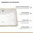 18.5"x13.5" White Ceramic Rectangular Undermount Bathroom Sink with Overflow