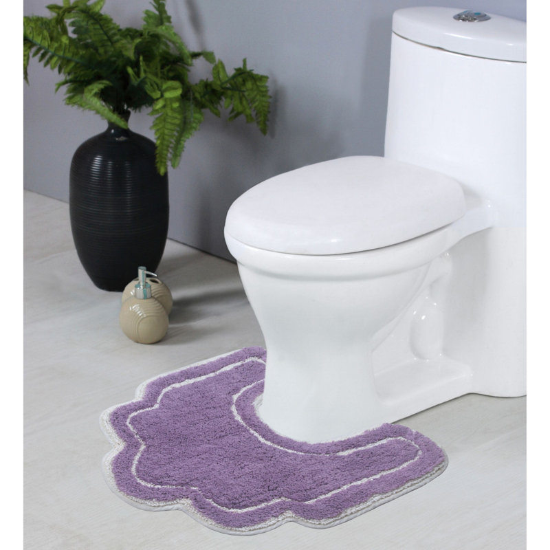 Tapis pour salle de bain Dobrinka, Mauve, 20 po x 20 po (contour)