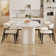 Ice Cream Coloured Dining Table Set For 6
