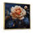 Toile avec cadre flottant or