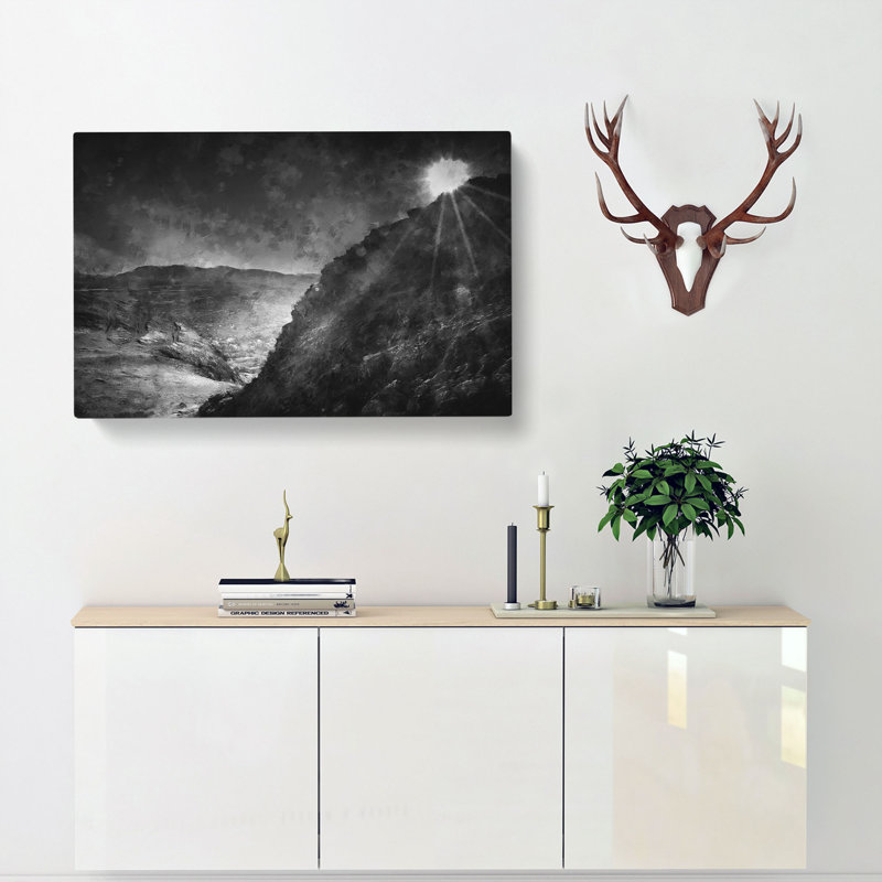 Arthurs Seat In Edinburgh Scotland Painting - Wrapped Canvas Painting, 40cm H x 60cm W x 3cm D