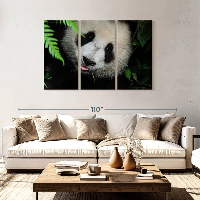 Brampt Panda Surprise, 48" H x 74" W