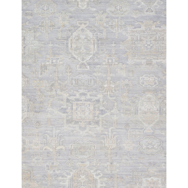 Oushak Silver Wool Area Rug