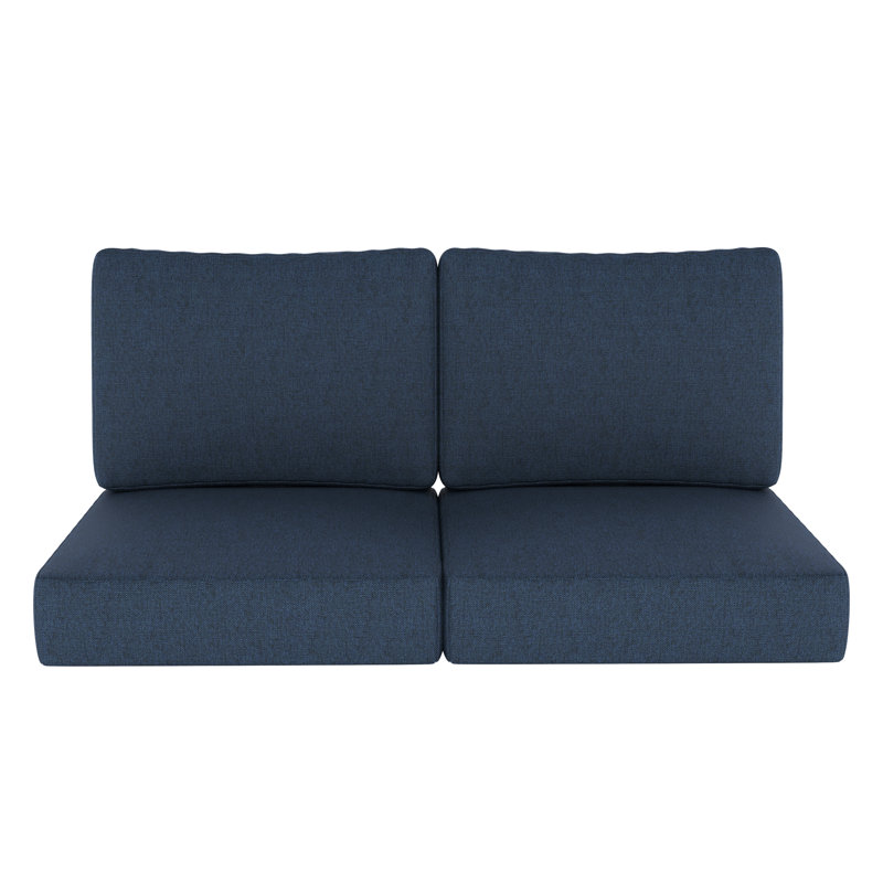 Sunbrella® Outdoor Loveseat Seat / Back Cushion, 25" W x 25.5" D