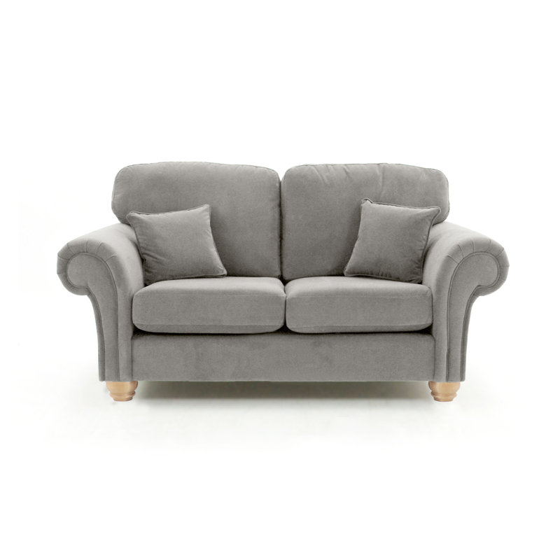 Foreston Velvet Sofa, Grey, 2