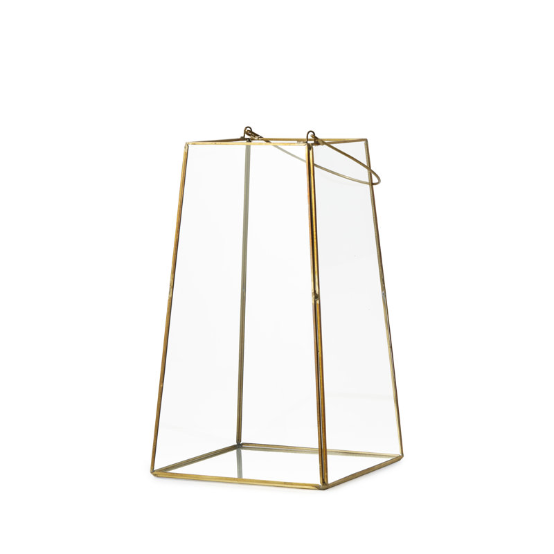 Kiyon Trapezoid Glass Lantern