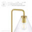 Lampe sur pied en verre et métal Element par Modway-686112111
