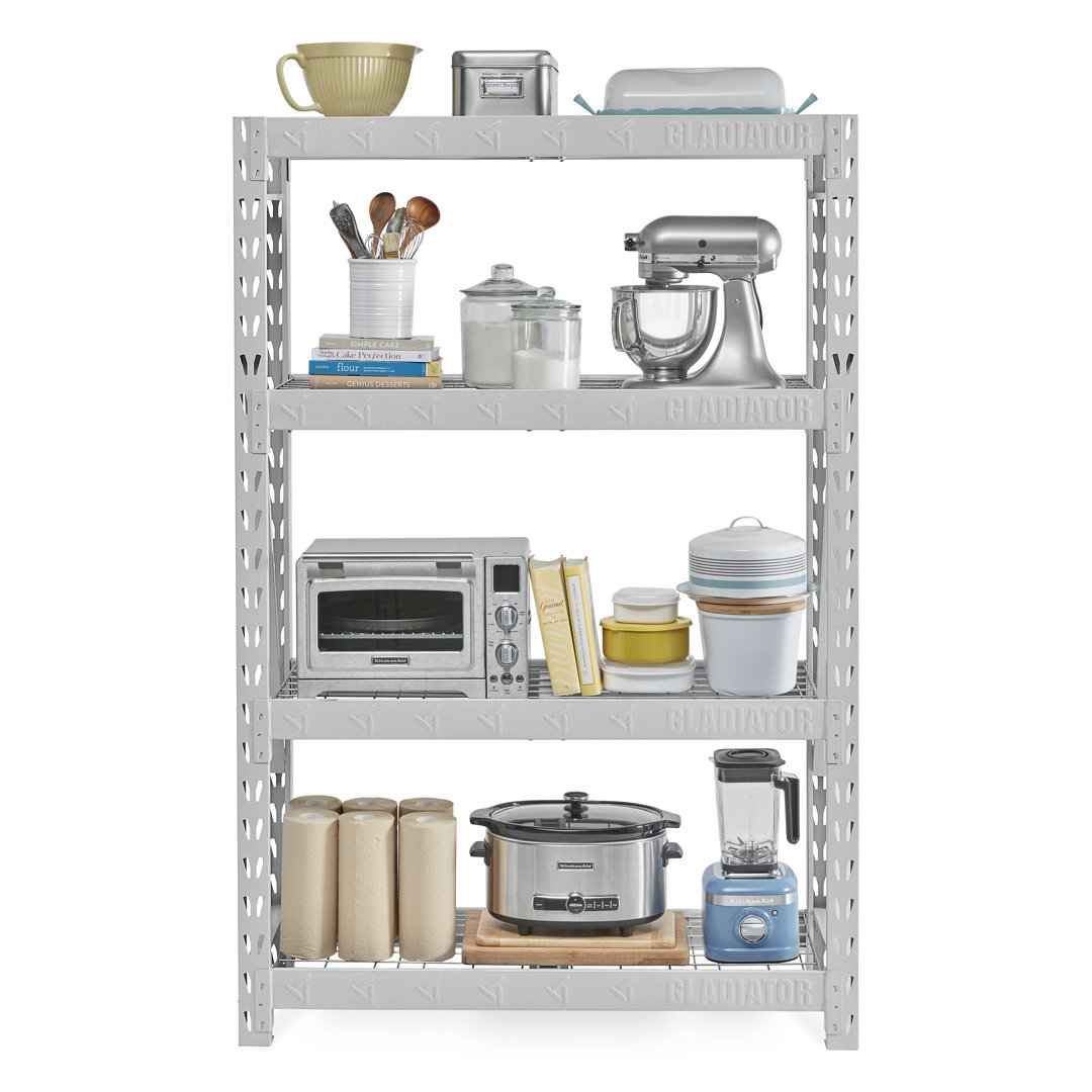 48" Wide Heavy Duty Rack With Four 18" Deep Shelves Gladiator® 