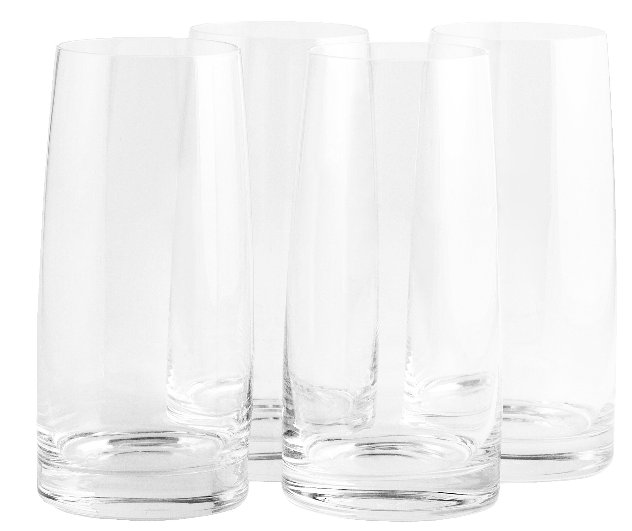 Jaskier Premium Highball Glass Set - Elegant Tom Collins Glasses Set of 6 - 12oz Tall Drinking Water Glasses - Bar Glassware for Mojito, Whiskey, Cock