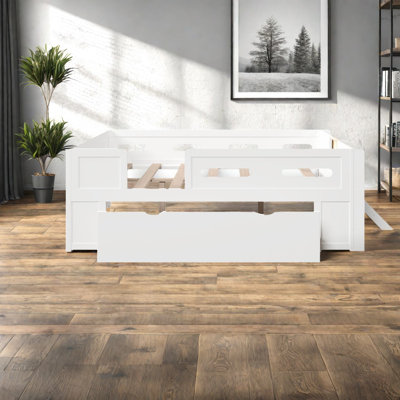 Multifunctional Storage Full Size Wood Bed, Modern Style For Family Home