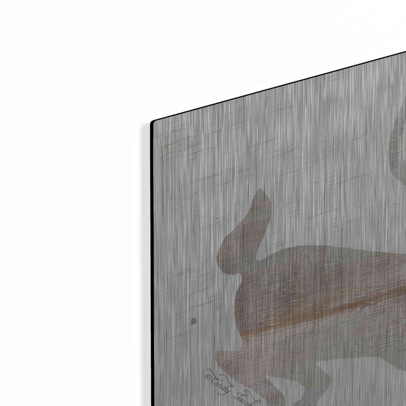 «Love You Deerly» par Cindy Jacobs sur métal, H 24 po x l 24 po