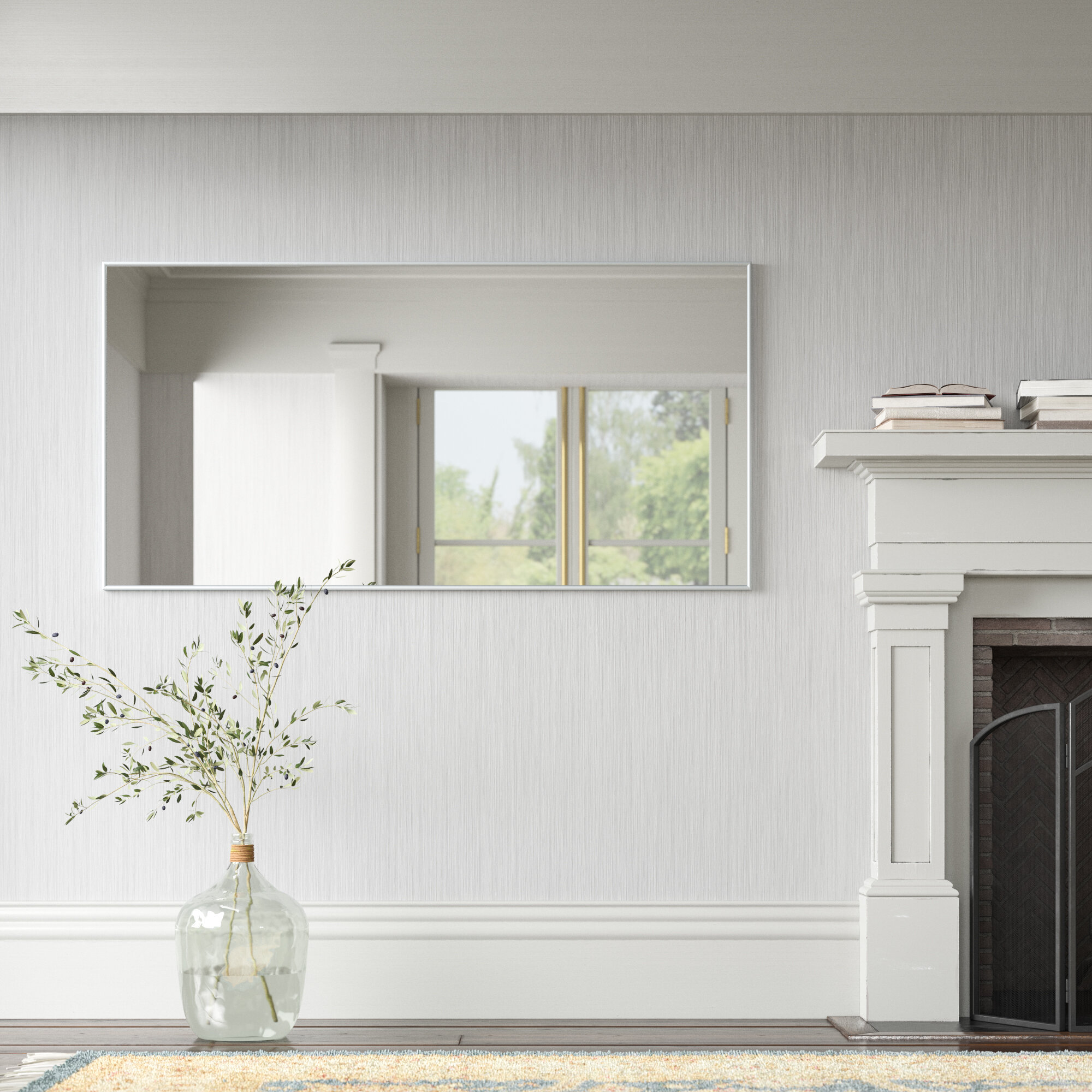 Wade Logan® Derosier Metal Flat Wall Mirror & Reviews | Wayfair