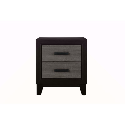 Table de chevet grise et noire