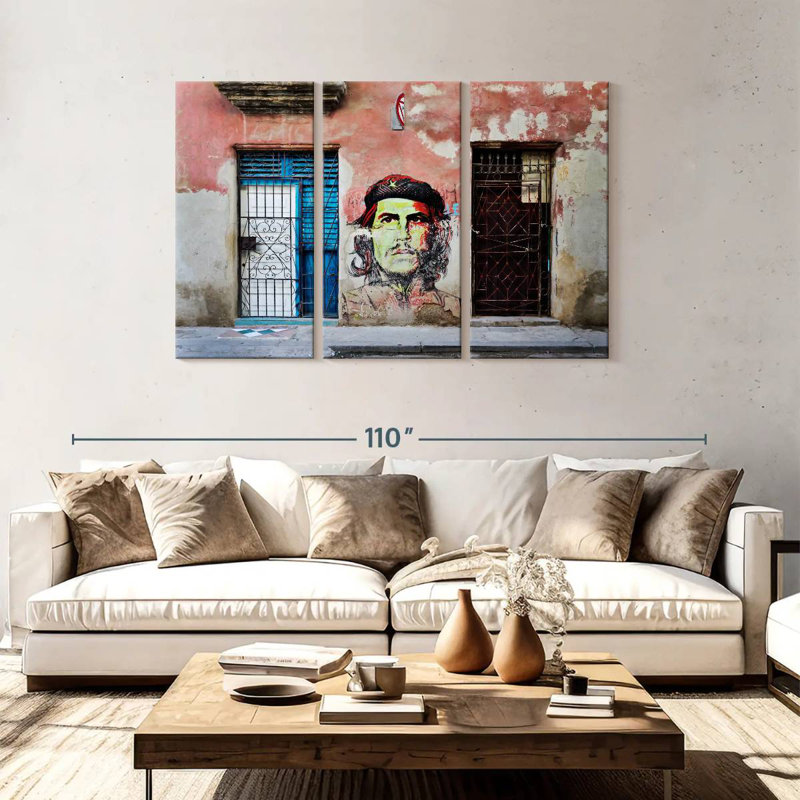 Murale Lilie Che Guevara, H 48 po x l 74 po