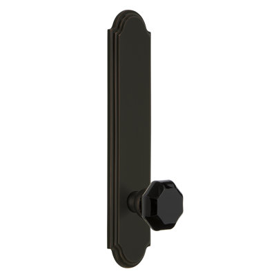 Grandeur Arc Tall Plate Passage with Lyon Door Knob