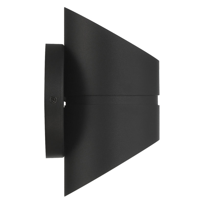 Jarris Steel Wall Light, Black, 8" H x 4.75" W x 4.75" D