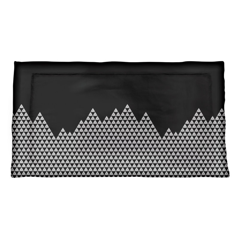 Taie décorative Katelyn Elizabeth, Simple standard, Microfibre, Noir