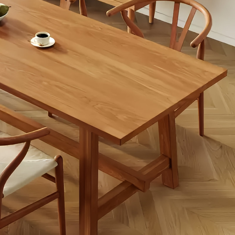 Table de salle à manger moderne de style japonais, H 29,53 po x L 55,12 po x l 27,56 po
