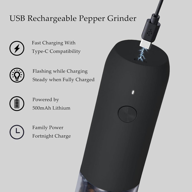 Brand Pepper Mill, Black