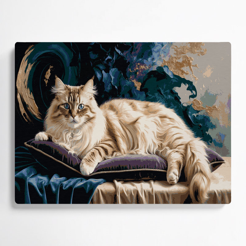 Cats Himalayan Blue Metal Wall Art, 11" H x 14" W