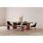 Cognac Solid Wood Bench