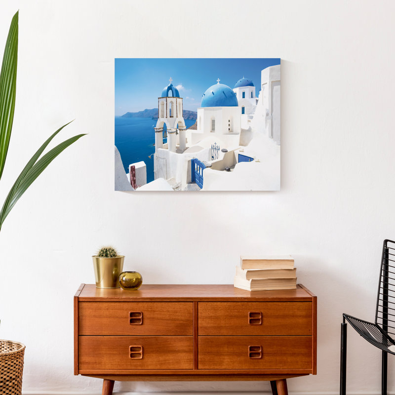 Santorini Buildings 3 - Photographie sur toile tendue