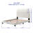 Verona Linen Upholstered Platform Bed