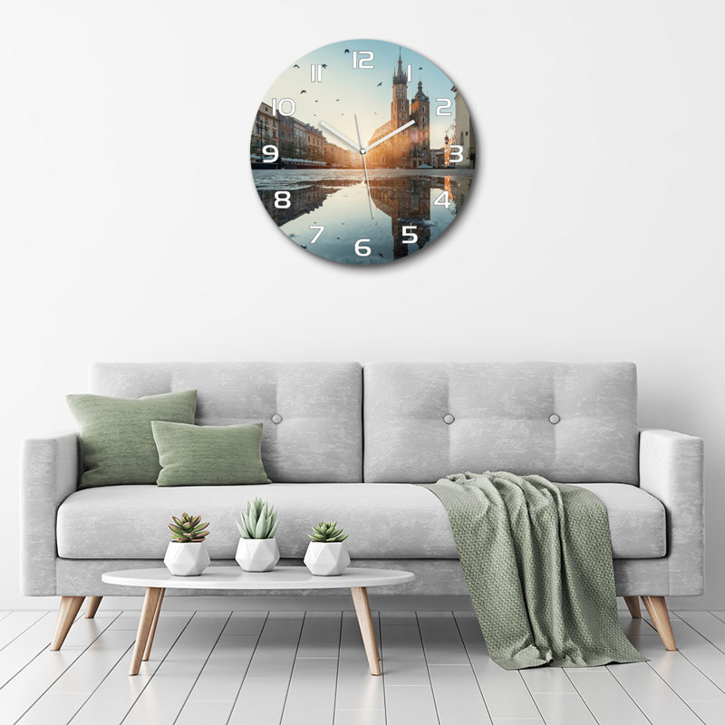 Juanelo Glass Wall Clock