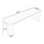 Bureau moderne et simple en bois massif-136012581