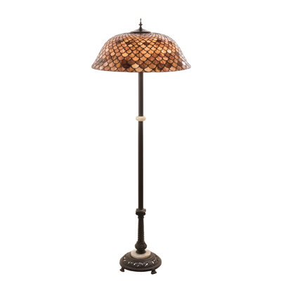 62" High Fishscale Floor Lamp