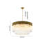 Lustre rond en cristal 12 lumières Transitional-877074281