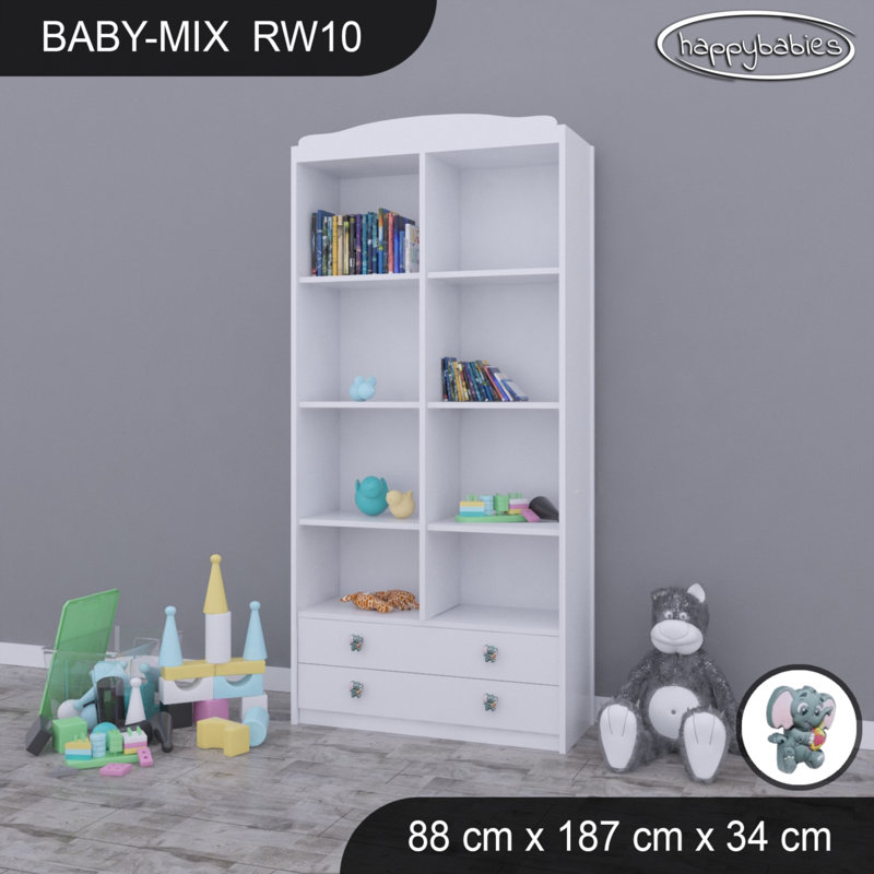 Baby Mix 187cm H X 88cm W Kids Cube, White