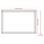 Miroir mural de salle de bain rectangulaire surdimensionné avec cadre-1102524042