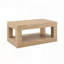 Table basse à 2 niveaux avec tablette de rangement ouverte - Design moderne-1144534377