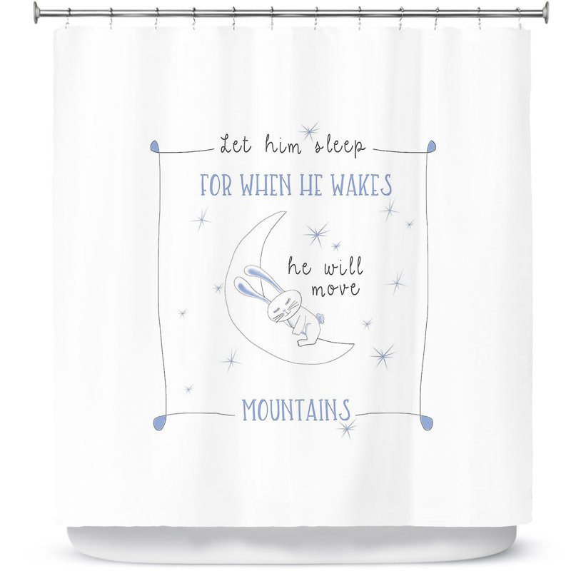 Rideau de douche simple let it sleep