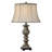 Mulinello 30 in. Aged Silver with Black Table Lamp