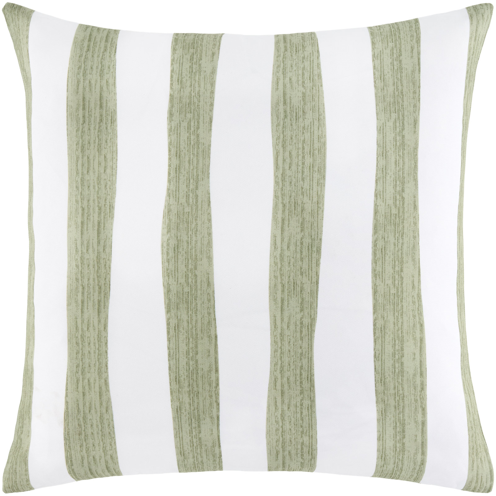 Laguna Striped Reversible Throw Pillow, Green Striped, Square 20", Cover Only