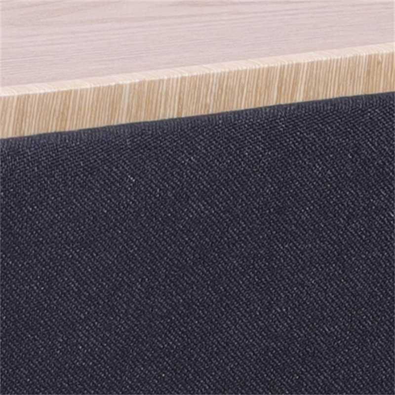 Storage Ottoman With Reversible Wooden Tray Top, Black