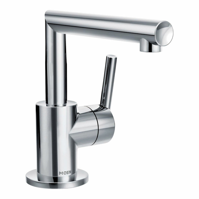 Arris Single Hole Bathroom Faucet with Drain Assembly, Chrome