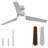 52" 3-Blade LED Smart Ceiling Fan-151064217-151064218