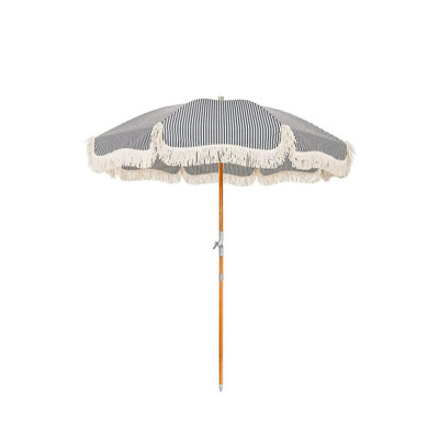 PREMIUM BEACH UMBRELLA - LAURENS NAVY STRIPE