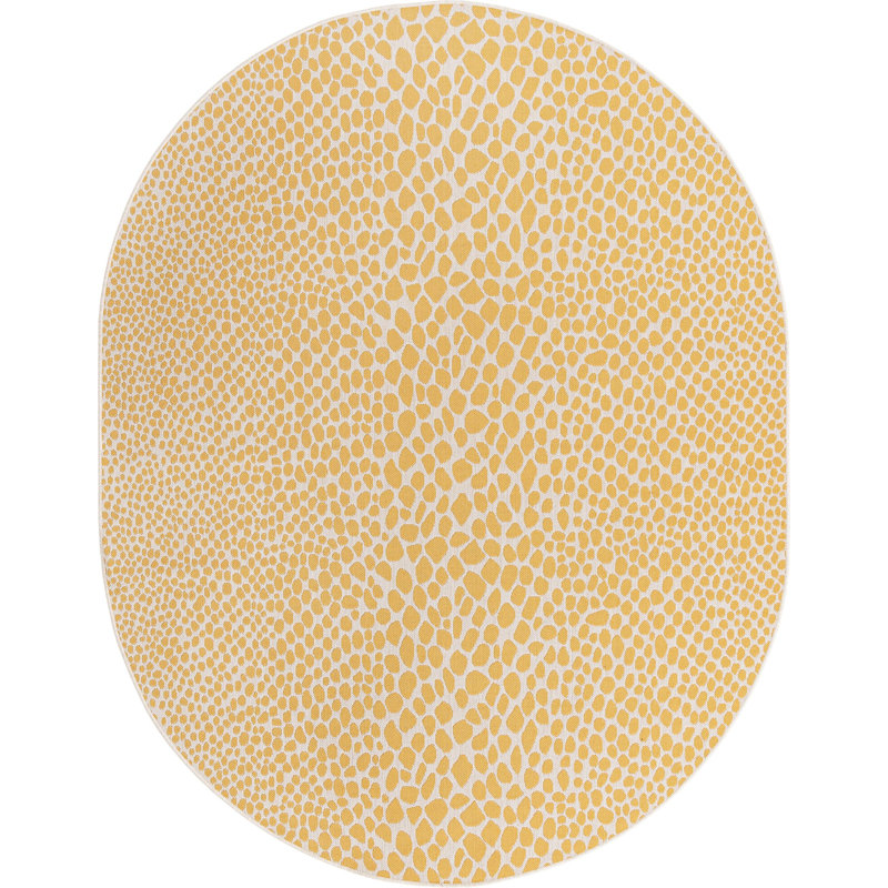 Tapis d'extérieur couleur or, Ovale 7 pi 10 po x 10 pi
