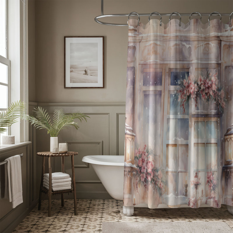 Rideau de douche Winter Wonderland - Premium, H 74 po x l 71 po